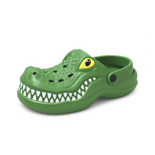 3D Crocodile Clogs – Green EVA Non-Slip Garden Shoes