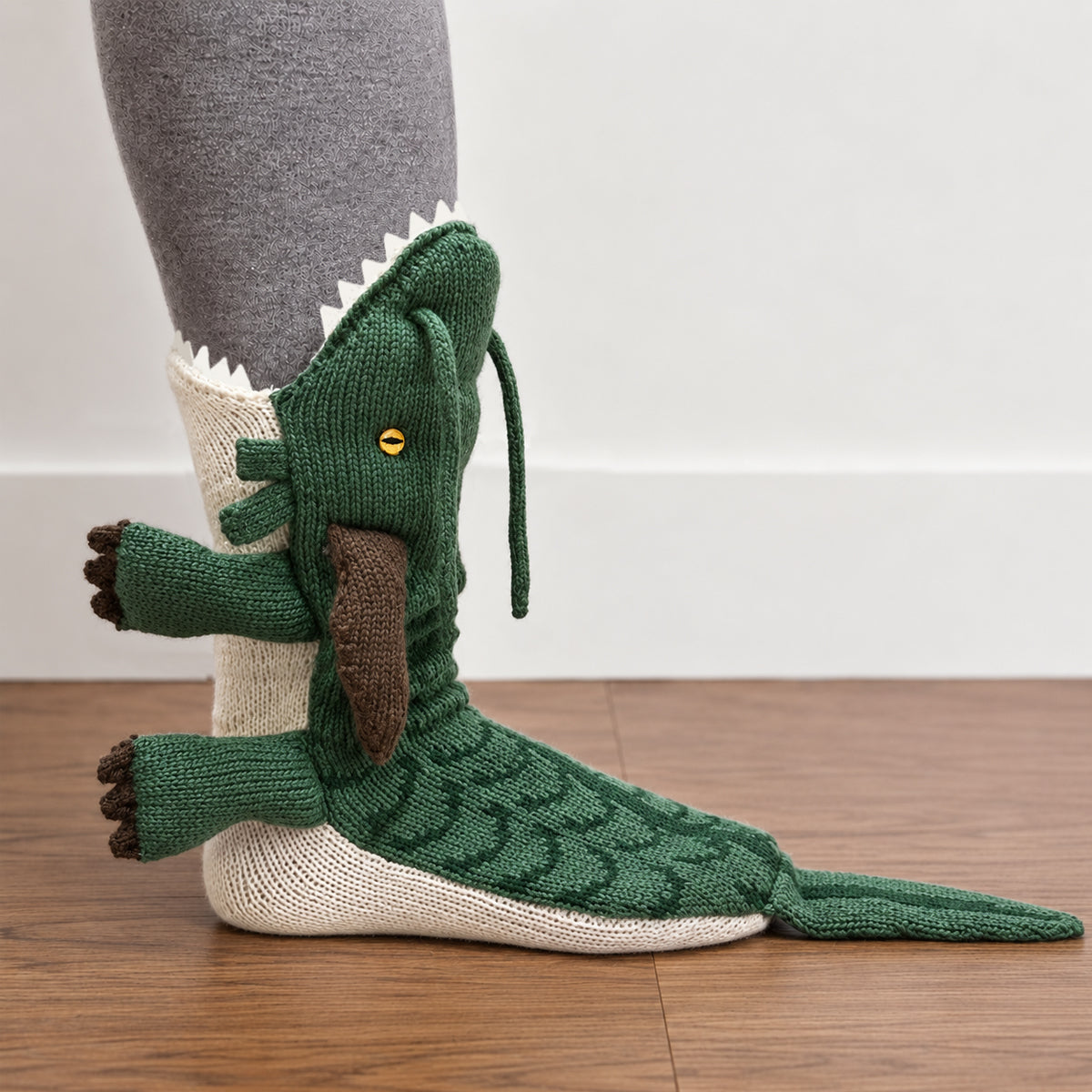 3D Dragon Knit Socks – Funny Animal Novelty Socks