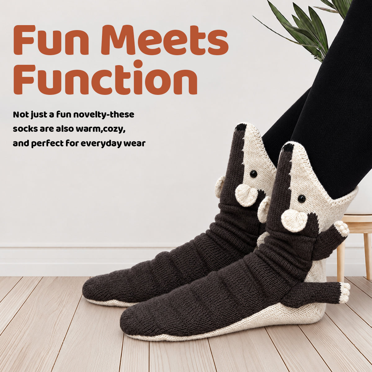 3D Pangolin Knit Socks – Funny Animal Novelty Socks