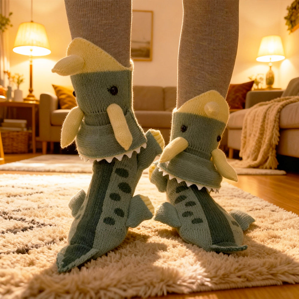 Animal Knit Socks