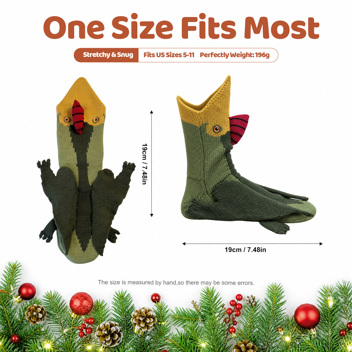 3D Pterodactyl Knit Socks – Funny Animal Novelty Socks