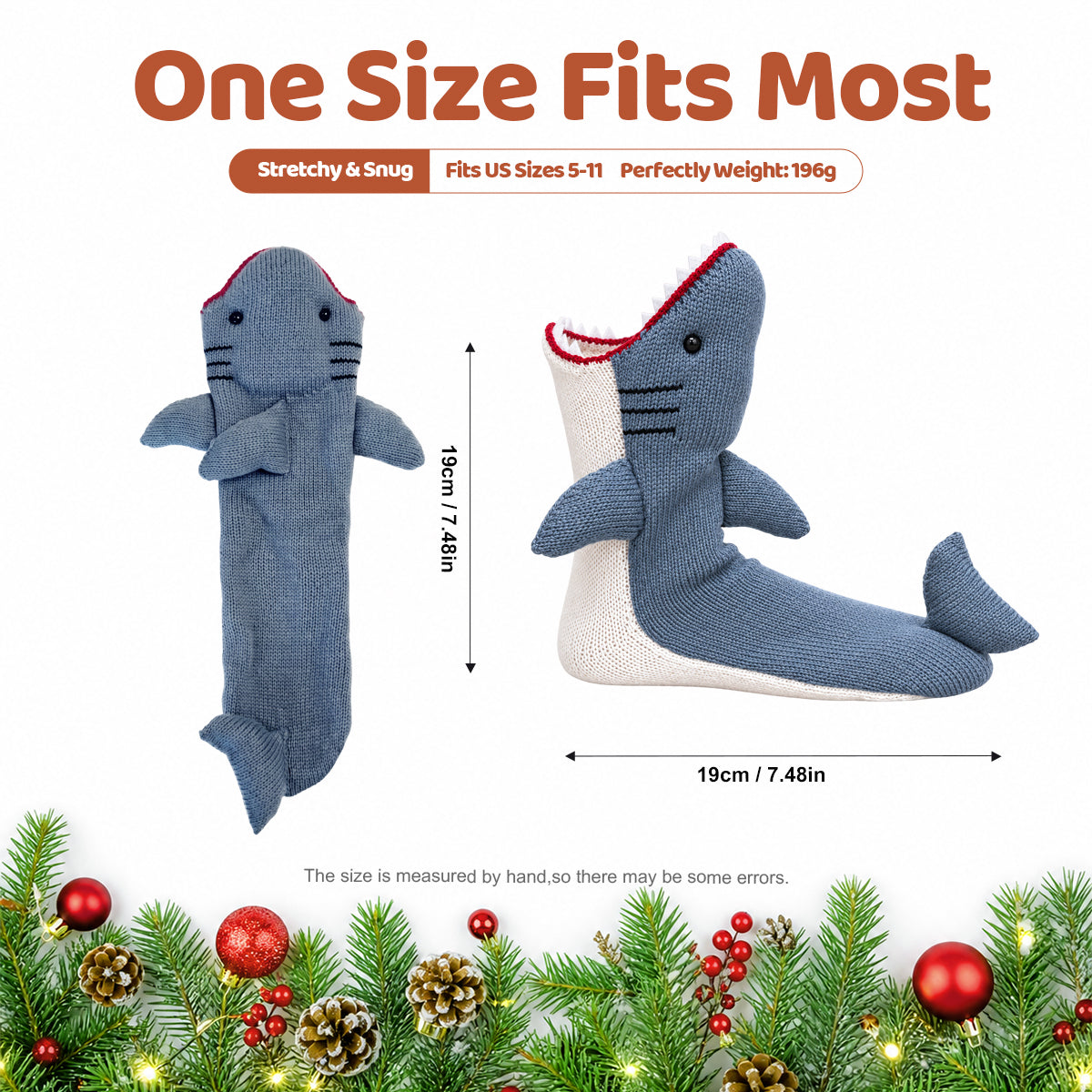 3D Shark Knit Socks – Funny Animal Novelty Socks