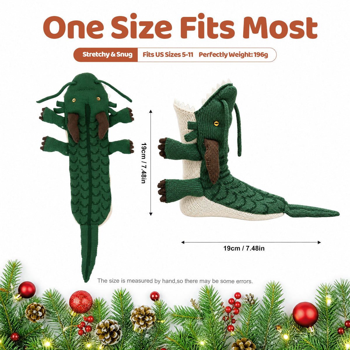 3D Dragon Knit Socks – Funny Animal Novelty Socks