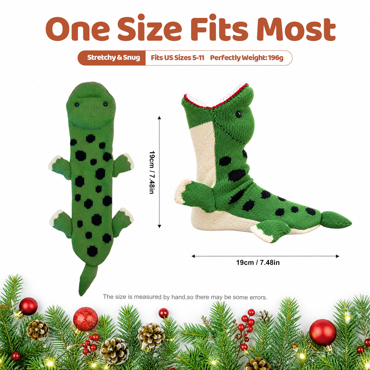 3D Brachiosaurus Knit Socks – Funny Animal Novelty Socks