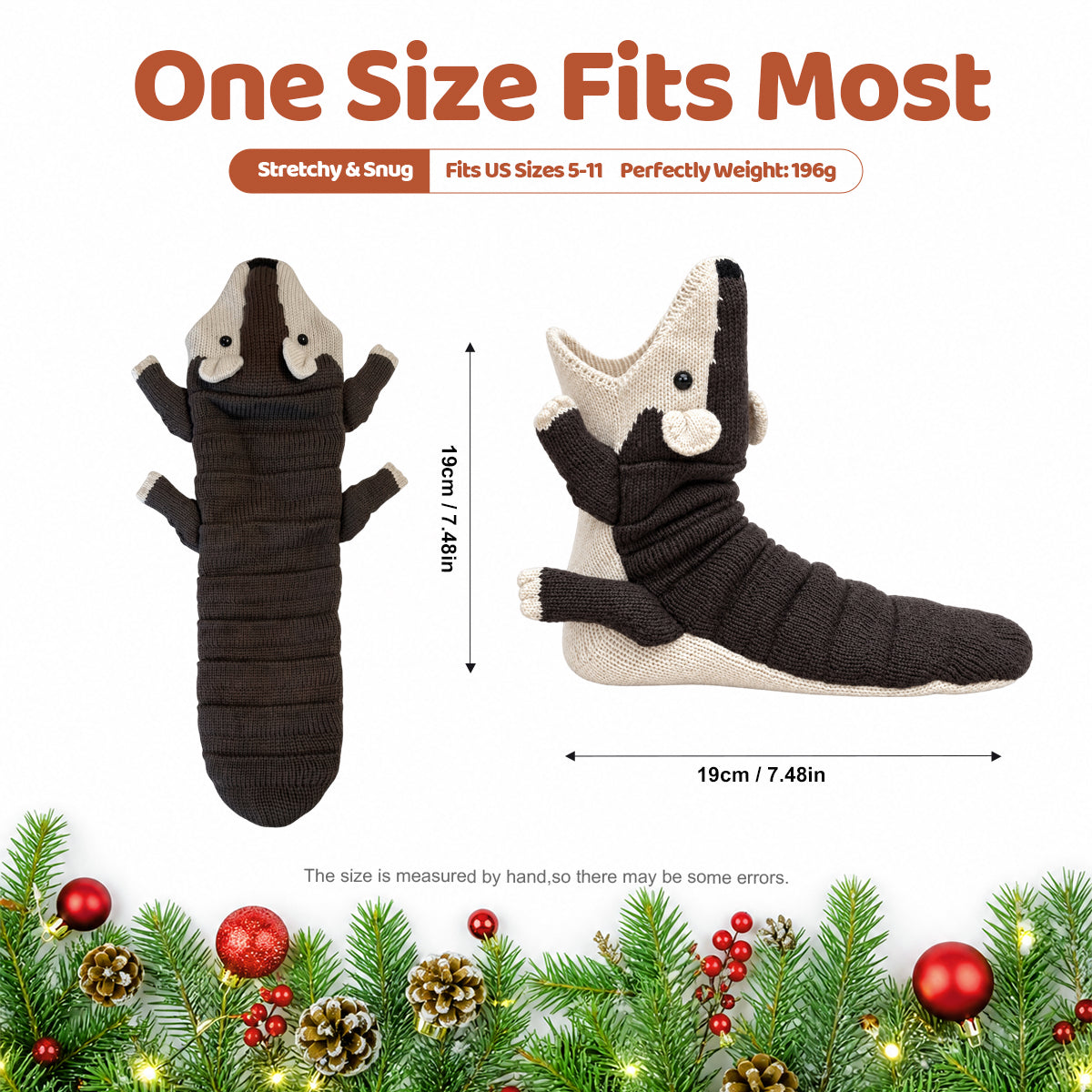 3D Pangolin Knit Socks – Funny Animal Novelty Socks