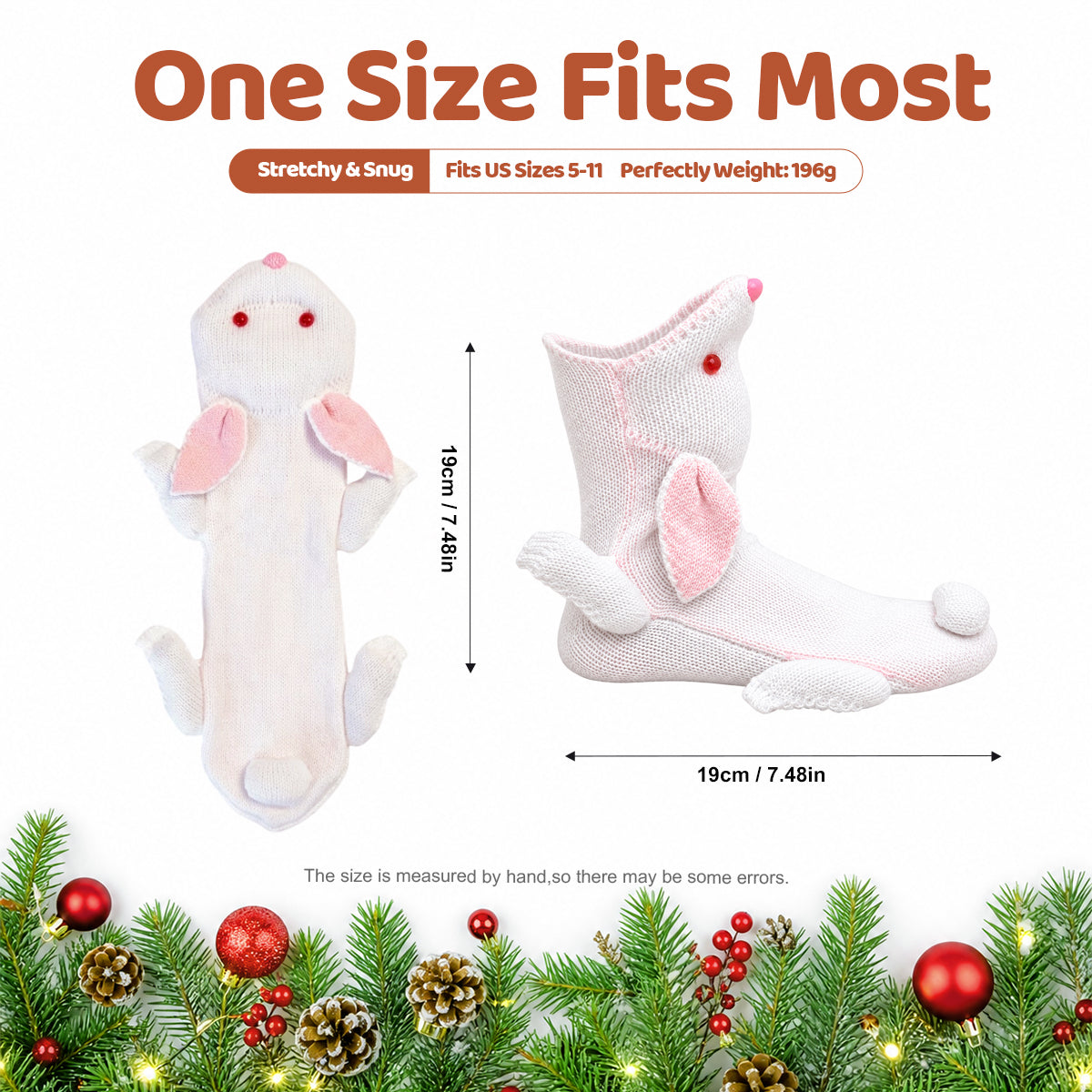 3D Bunny Knit Socks – Funny Animal Novelty Socks