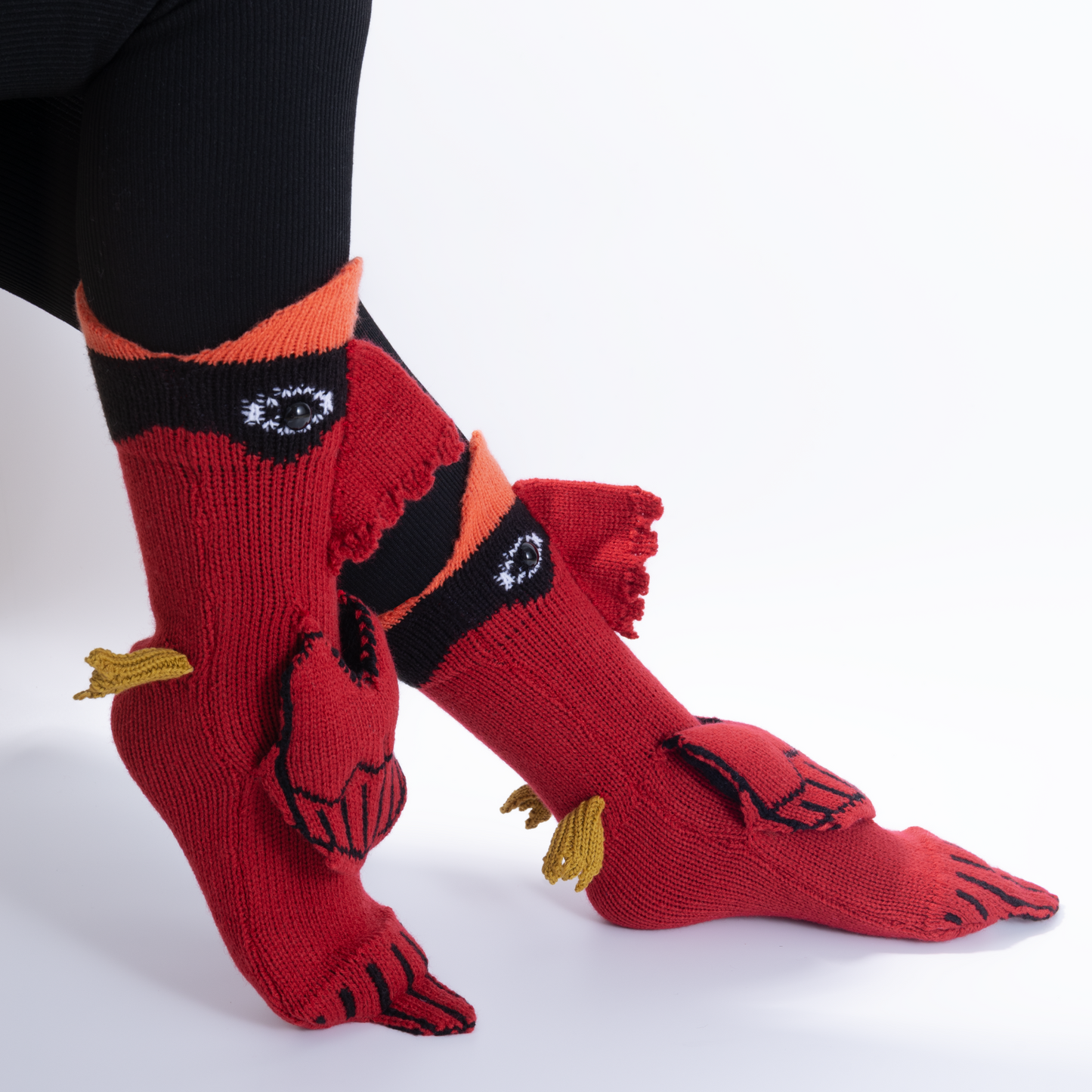 BOFFWAM Cardinal Knit Socks-Quirky creative design & Comfy Soft knitted material, Carpet socks for Family Party Menswear Original