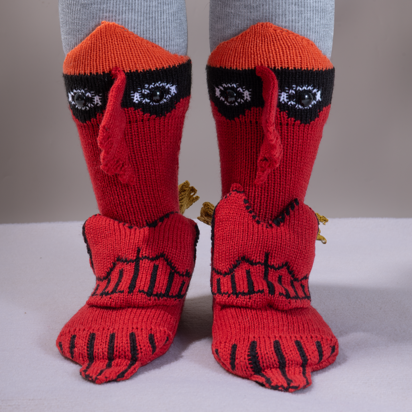 BOFFWAM Cardinal Knit Socks-Quirky creative design & Comfy Soft knitted material, Carpet socks for Family Party Menswear Original