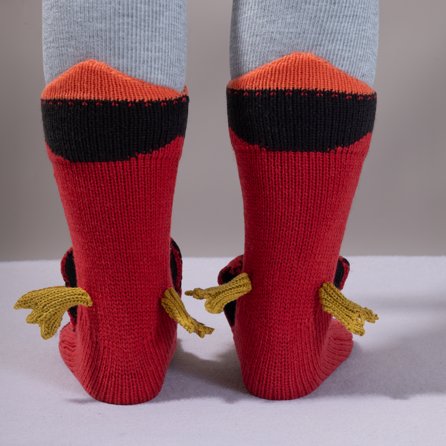 BOFFWAM Cardinal Knit Socks-Quirky creative design & Comfy Soft knitted material, Carpet socks for Family Party Menswear Original