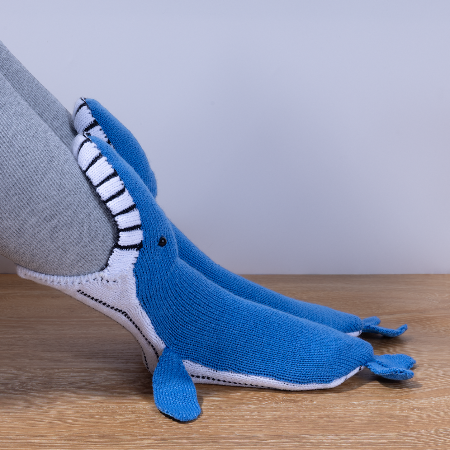 BOFFWAM Whale Knit Socks-Quirky creative design & Comfy Soft knitted material, Carpet socks for Family Party Funny Menswear Original