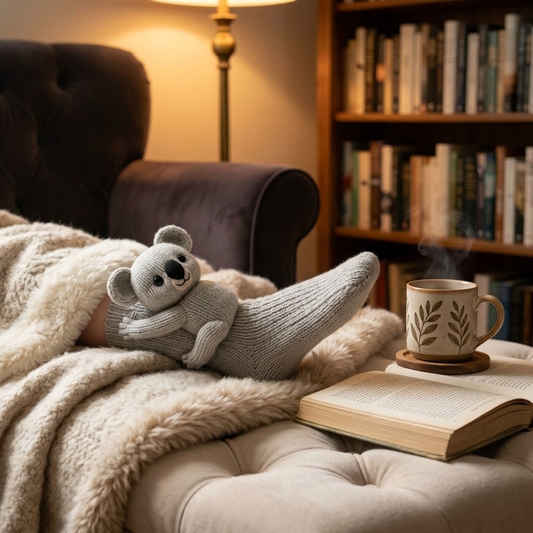 3D Koala Knit Socks ‑ Funny Animal Novelty Socks