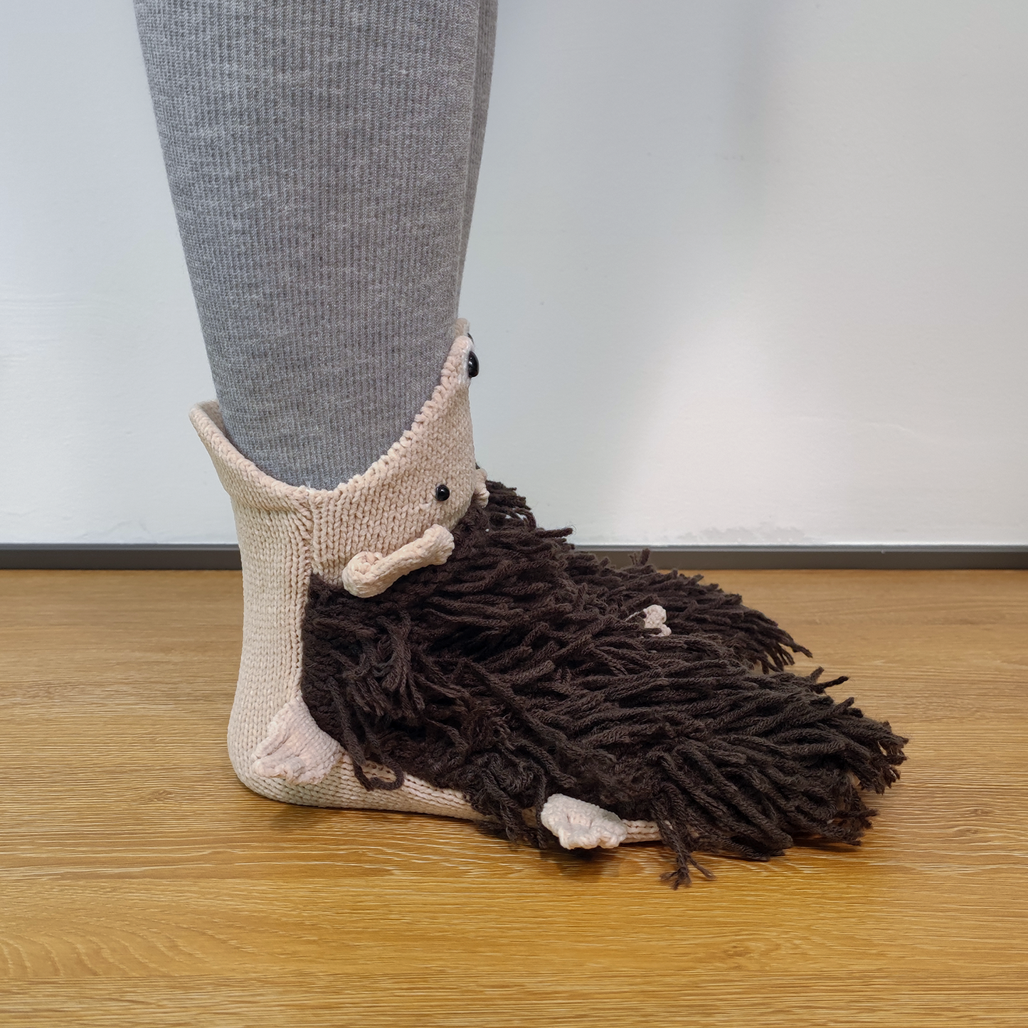 BOFFWAM Hedgehog Knit Socks-Quirky creative design & Comfy Soft knitted material, Carpet socks for Family Party Homewear Menswear Original