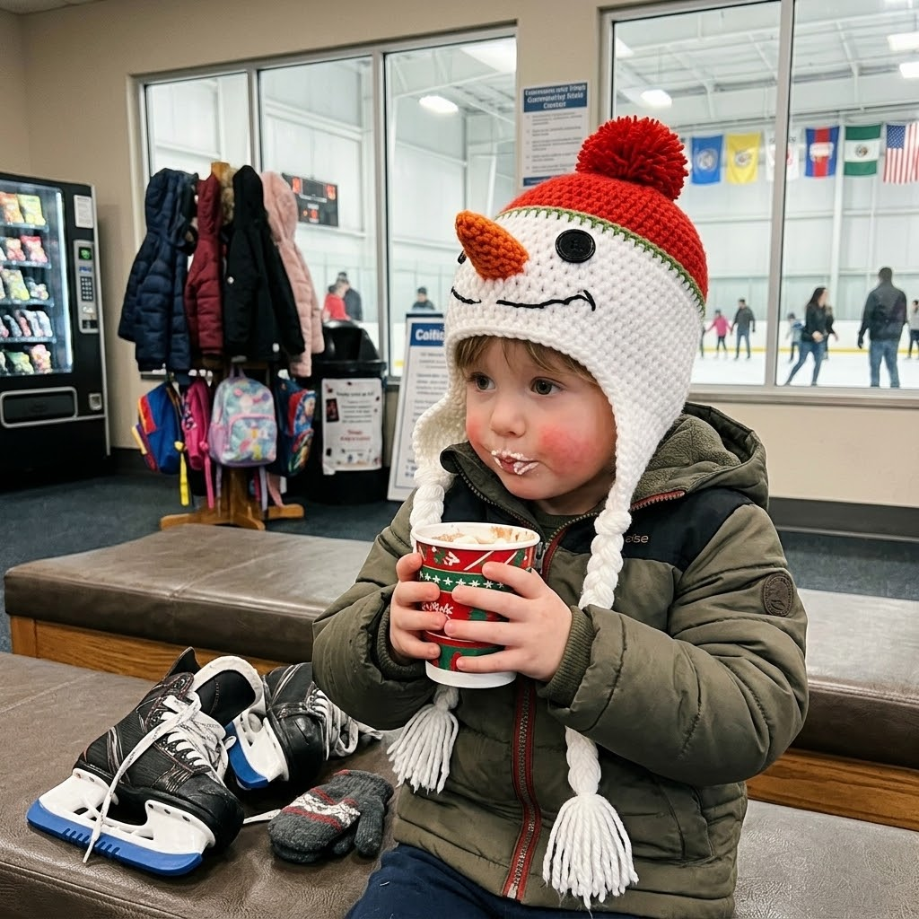 Winter Frosty 3D Snowman Knit Earflap Hat