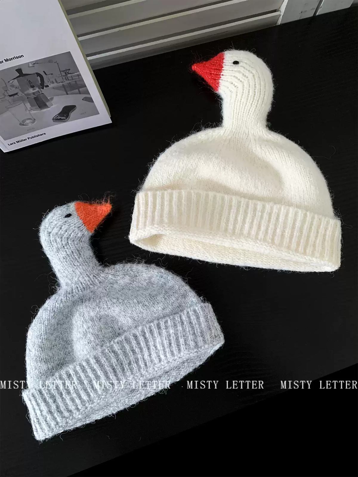 3D Honking Goose Knit Beanie  for kids and women