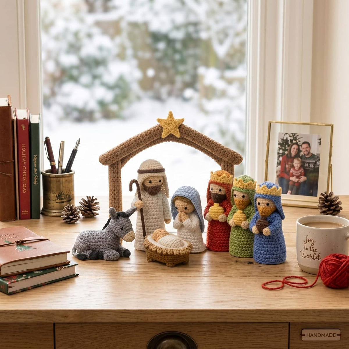 O Holy Night: 8-Piece Handcrafted Nativity Scene Set