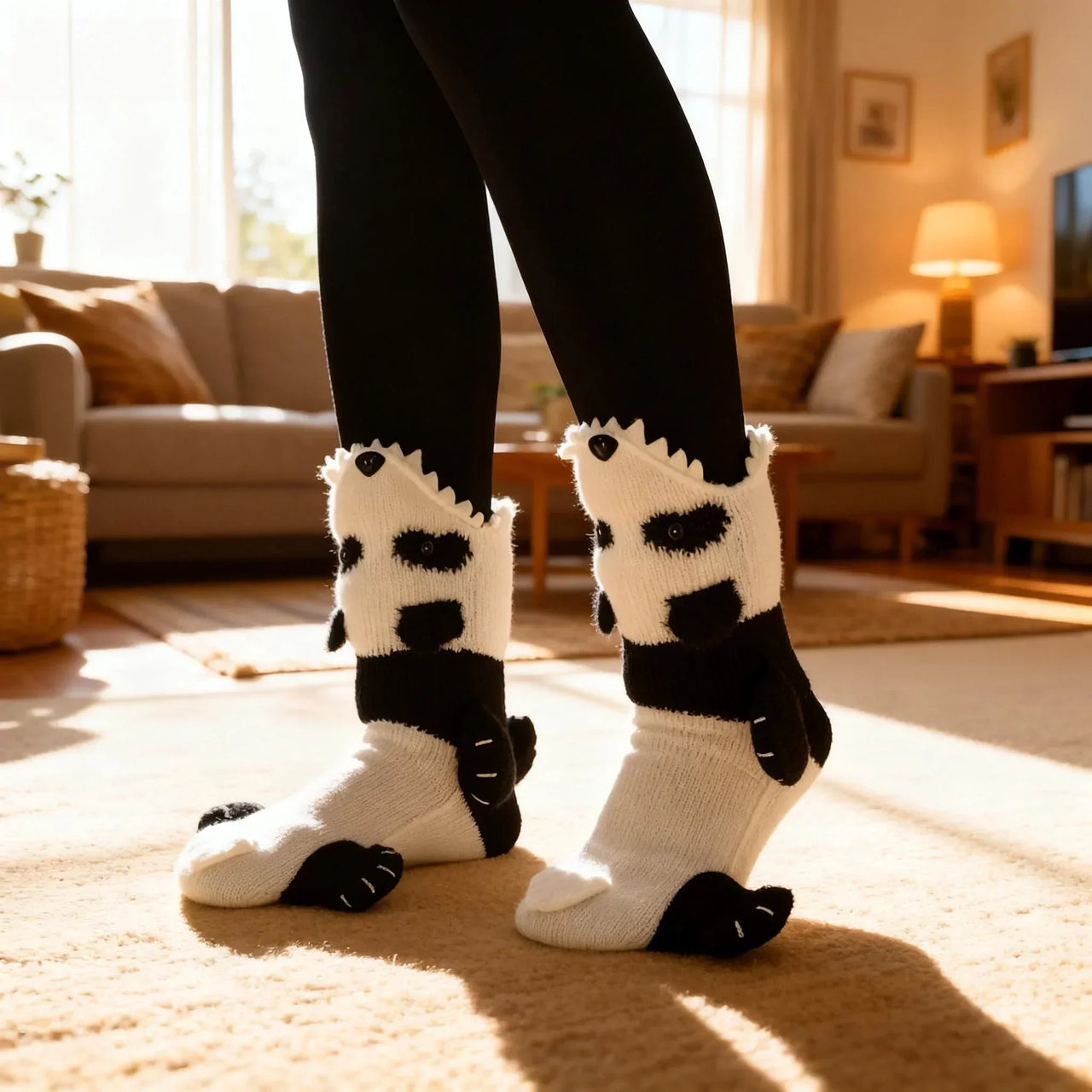 Panda Knit Socks
