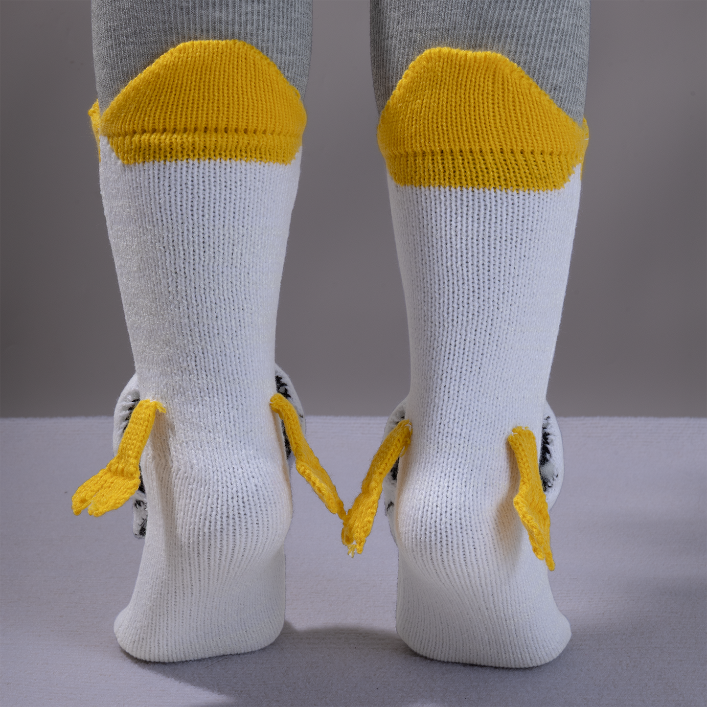 BOFFWAM Duck Knit Socks-Quirky creative design & Comfy Soft knitted material, Carpet socks for Family Party Menswear Original thigh high socks