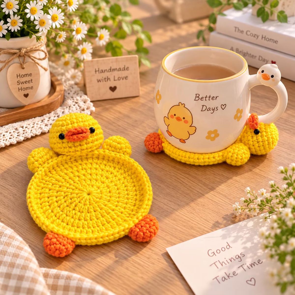 Squashed Animal Crochet Coasters — Add a Hilarious "Splat" to Your Desk