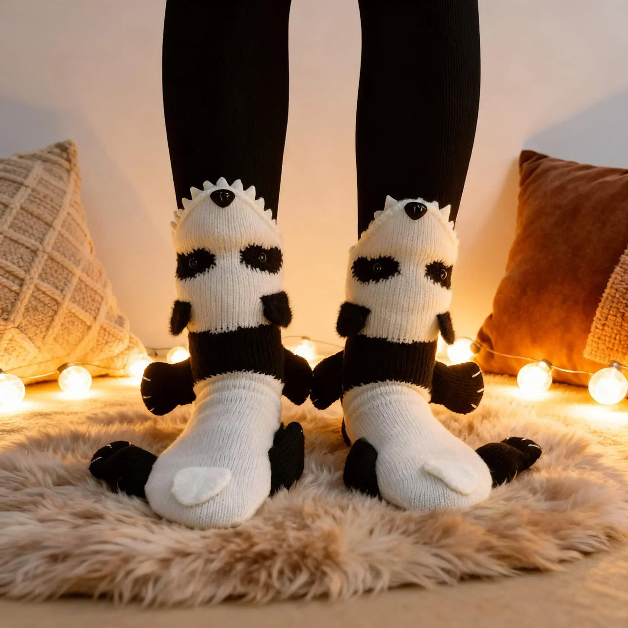 Panda Knit Socks